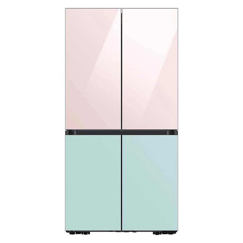 Bespoke 4-Door Flex Refrigerator Panel - Top Panel - Pink Glass