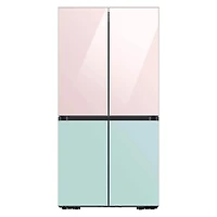 Bespoke 4-Door Flex Refrigerator Panel - Top Panel - Pink Glass