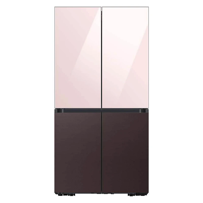 Bespoke 4-Door Flex Refrigerator Panel - Top Panel - Pink Glass