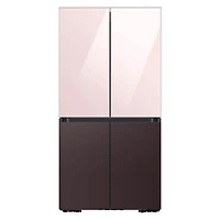 Bespoke 4-Door Flex Refrigerator Panel - Top Panel - Pink Glass