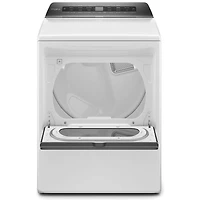 7.4 Cu. Ft. White Smart Top Load Electric Dryer - OPEN BOX