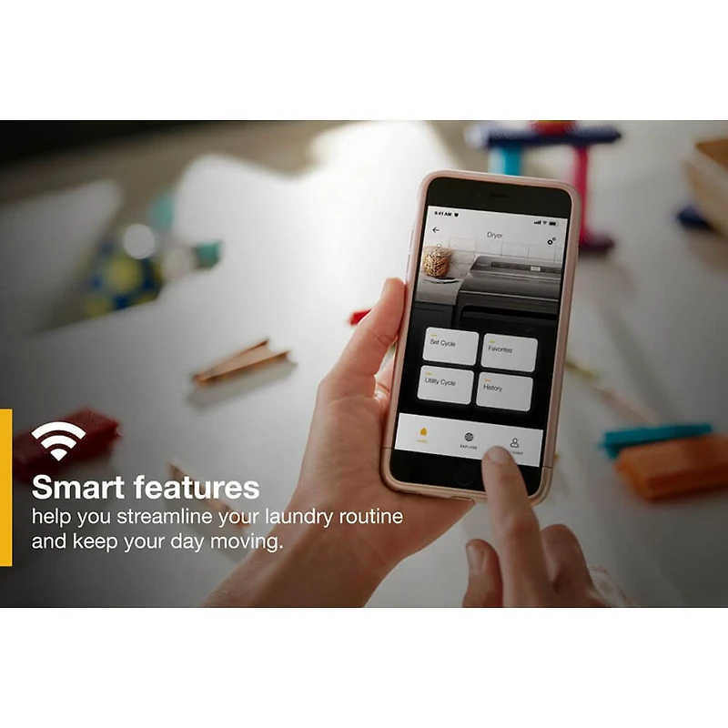 7.4 Cu. Ft. White Smart Top Load Electric Dryer - OPEN BOX