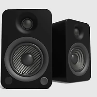 YU4 Matte Black Powered Speakers