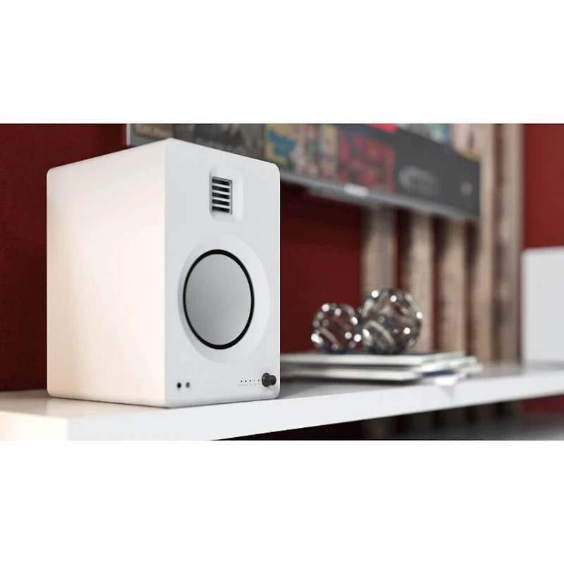 TUK Matte White Premium Powered Speakers - OPEN BOX