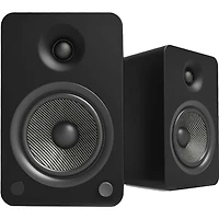 YU6 Matte Black Powered Speakers