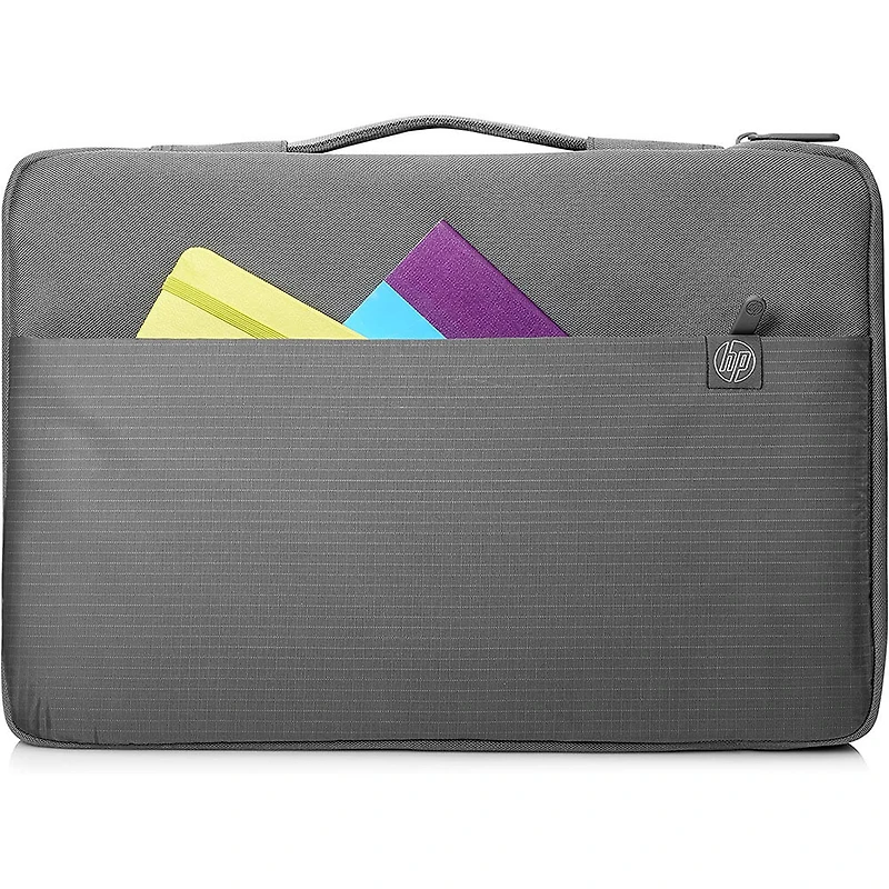 15 inch Cross-Hatch Notebook Carry Sleeve with Handle - Gray - OPEN BOX