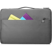 15 inch Cross-Hatch Notebook Carry Sleeve with Handle - Gray - OPEN BOX