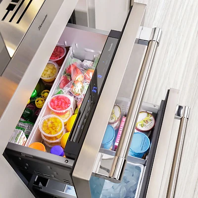 4.3 Cu. Ft. Professional Stainless Undercounter Double Drawer Freezer/Refrigerator