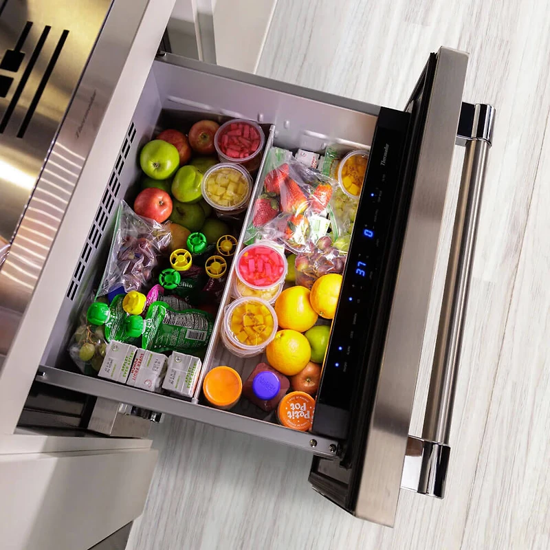 4.3 Cu. Ft. Professional Stainless Undercounter Double Drawer Freezer/Refrigerator