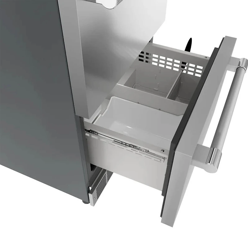 4.3 Cu. Ft. Professional Stainless Undercounter Double Drawer Freezer/Refrigerator