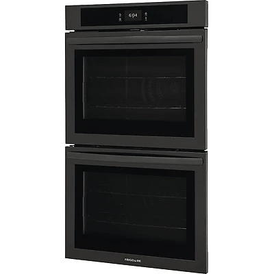 30 inch Black Built-In Double Electric Convection Wall Oven
