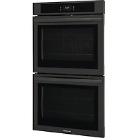 30 inch Black Built-In Double Electric Convection Wall Oven
