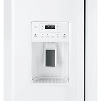 25.3 Cu. Ft. White Side-by-Side With Ice & Water Dispenser Refrigerator