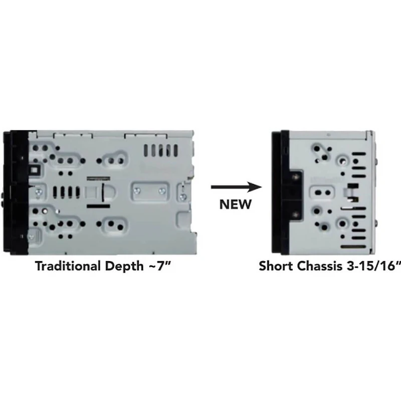 2-DIN Media Receiver with Bluetooth and Alexa