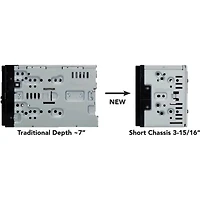 2-DIN Media Receiver with Bluetooth and Alexa