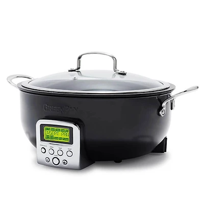 6-Qt. Essential Electric Smart Skillet - Black