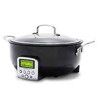 6-Qt. Essential Electric Smart Skillet - Black