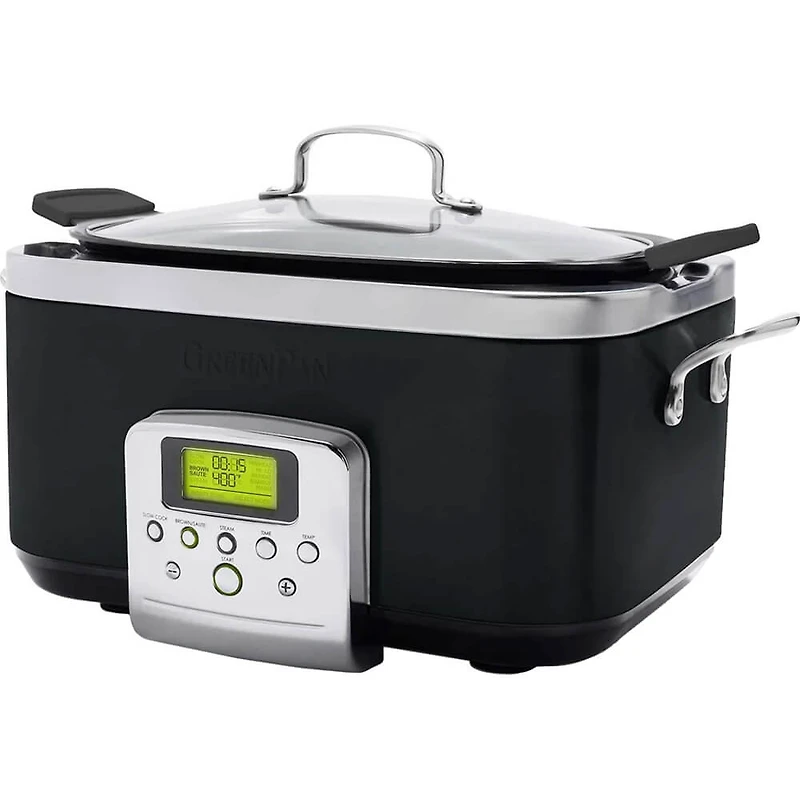 6-Qt. Ceramic Nonstick Slow Cooker - Black