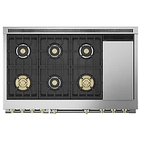 8.25 Cu. Ft. Stainless Freestanding Double Oven Dual Fuel Range