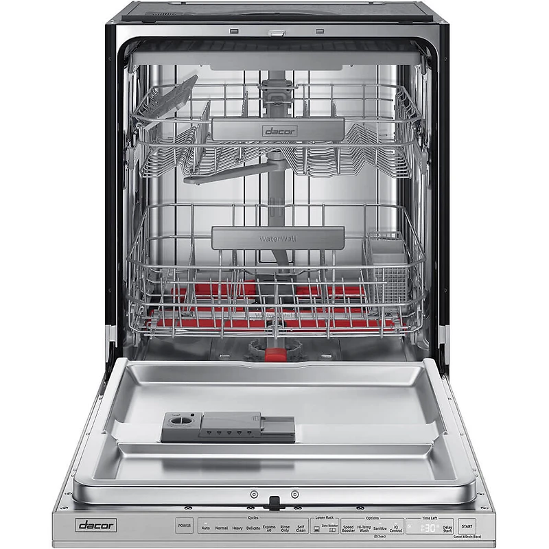 42 dBA Silver Top Control Dishwasher with Steel Tub & WaterWall - OPEN BOX