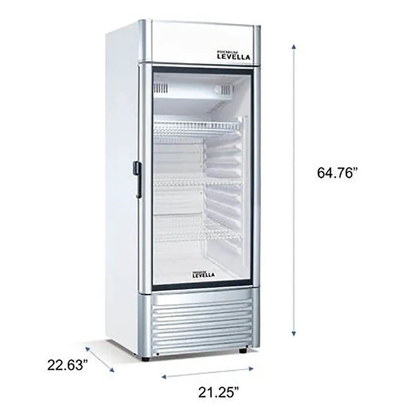 6.5 Cu. Ft. Silver Single Door Display Refrigerator