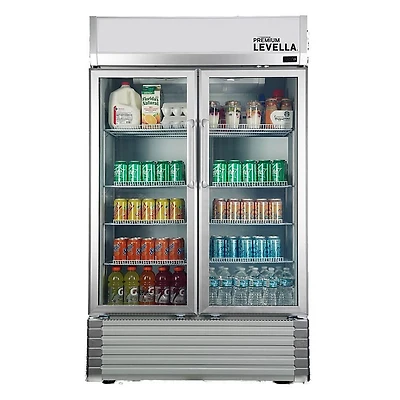 21 Cu. Ft. Silver Side-by-Side Display Refrigerator 