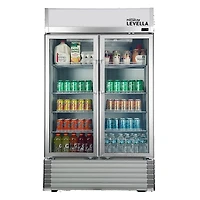 21 Cu. Ft. Silver Side-by-Side Display Refrigerator 