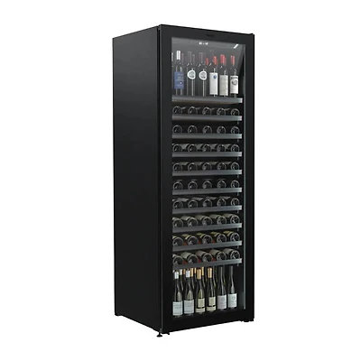 201 Bottle Black Single/Multi-Temp Wine Cabinet - OPEN BOX