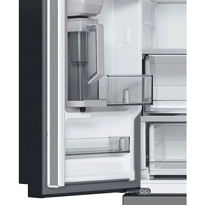 24 Cu. Ft. Bespoke Stainless Steel Counter Depth 3-Door French Door Refrigerator