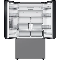 24 Cu. Ft. Bespoke Stainless Steel Counter Depth 3-Door French Door Refrigerator