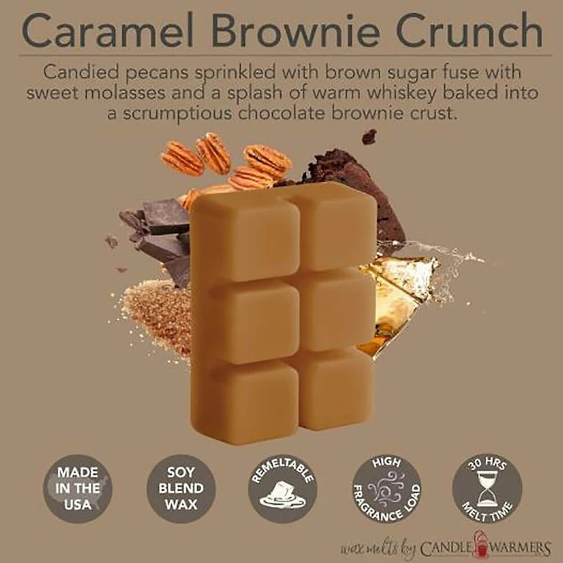 Caramel Brownie Crunch Classic Wax Melts, 2.5 Oz, 6 Pack - OPEN BOX