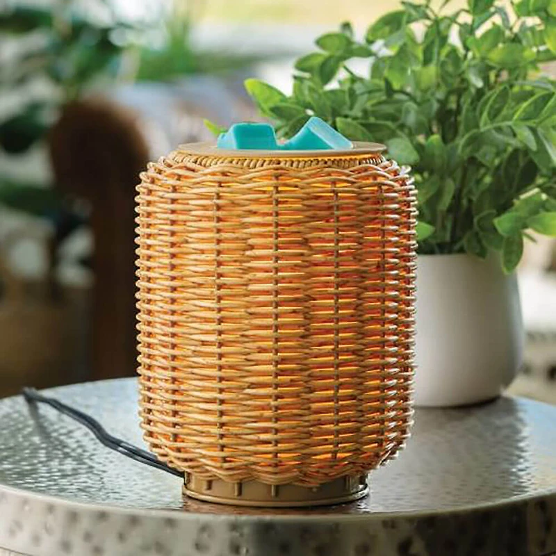 Wicker Lantern Illumination Fragrance Warmer - OPEN BOX