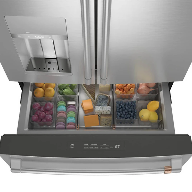 22.3 Cu. Ft. Stainless French Door Counter Depth Smart Refrigerator