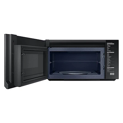 2.1 Cu. Ft. White Glass Over-the-Range Microwave