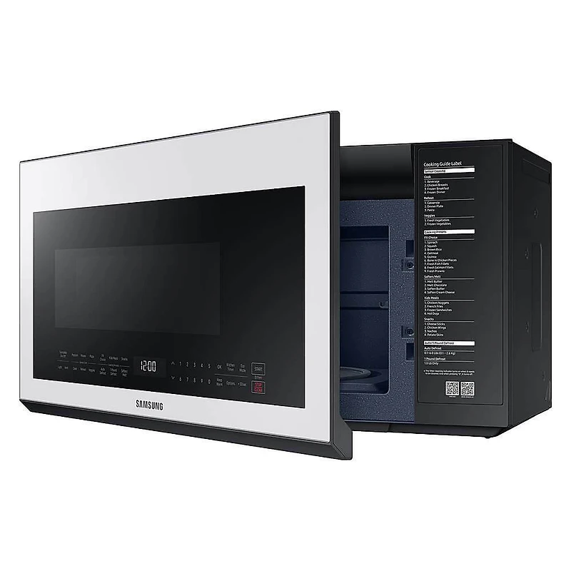 2.1 Cu. Ft. White Glass Over-the-Range Microwave