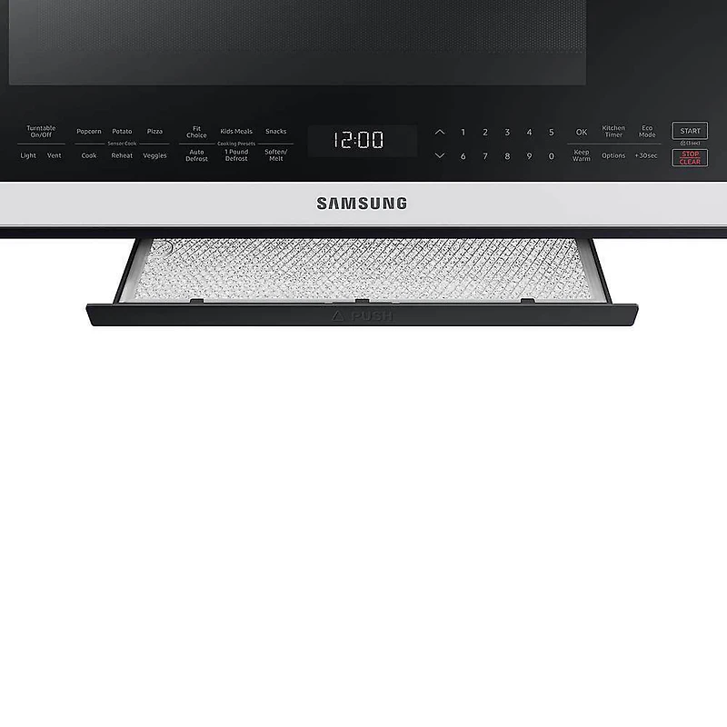 2.1 Cu. Ft. White Glass Over-the-Range Microwave