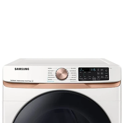 7.5 Cu. Ft. Ivory Stackable Smart Electric Dryer