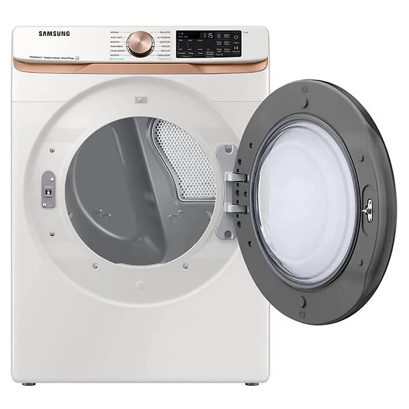 7.5 Cu. Ft. Ivory Stackable Smart Electric Dryer
