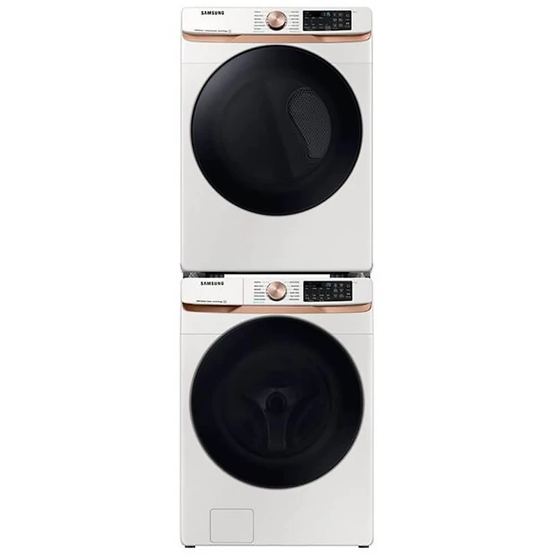 7.5 Cu. Ft. Ivory Stackable Smart Electric Dryer