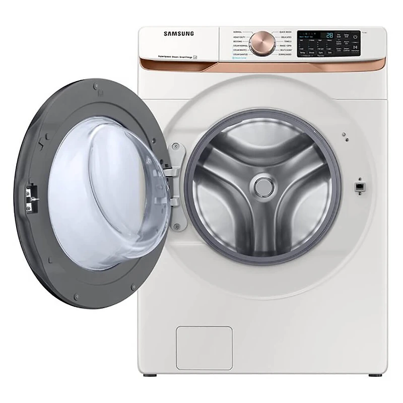 5.0 Cu. Ft. Ivory White Smart Front Load Washer - OPEN BOX