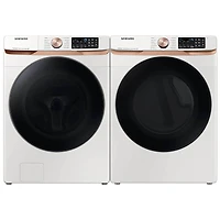 5.0 Cu. Ft. Ivory White Smart Front Load Washer - OPEN BOX
