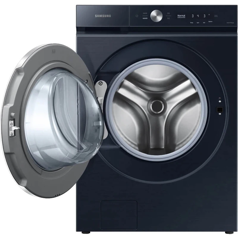 5.3 Cu. Ft. Brushed Navy Smart Front Load Washer - OPEN BOX