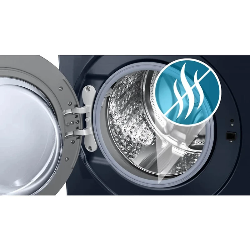 5.3 Cu. Ft. Brushed Navy Smart Front Load Washer - OPEN BOX