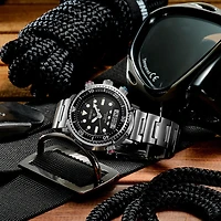 Mens Prospex Sea Solar Quartz Watch - Stainless Steel/Black Dial