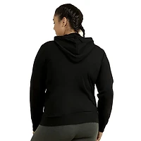 SOFRA Ladies Single Plus Size Zip Up Hoodie