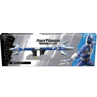 Power Rangers Lightning Collection Might Morphin Blue Ranger Power Lance - OPEN BOX