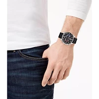 Mens SSB Essentials Series Chronograph Watch - Stainless Steel/Black Dial