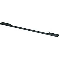 Contemporary Square Fine Black 2 pc Handle Kit RS36W Bottom Mount