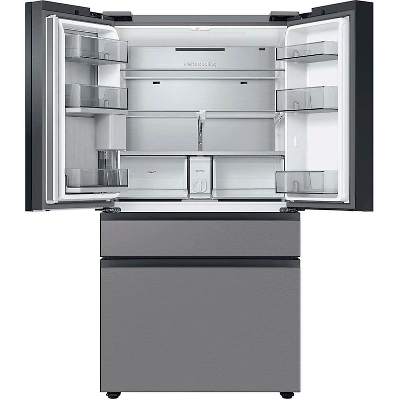 29 Cu. Ft. Bespoke Stainless Steel 4-Door French Door Refrigerator