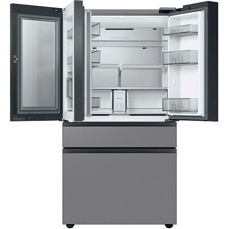 29 Cu. Ft. Bespoke Stainless Steel 4-Door French Door Refrigerator